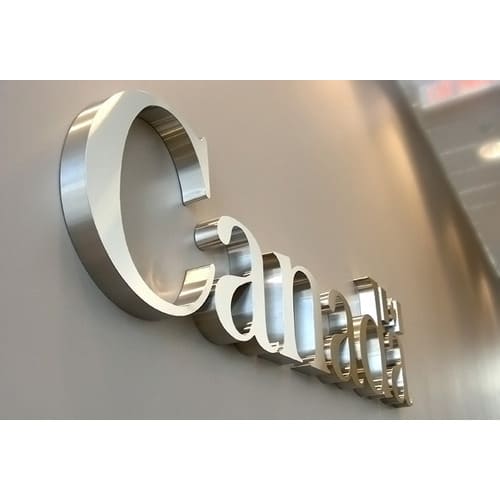 3d aluminum signage